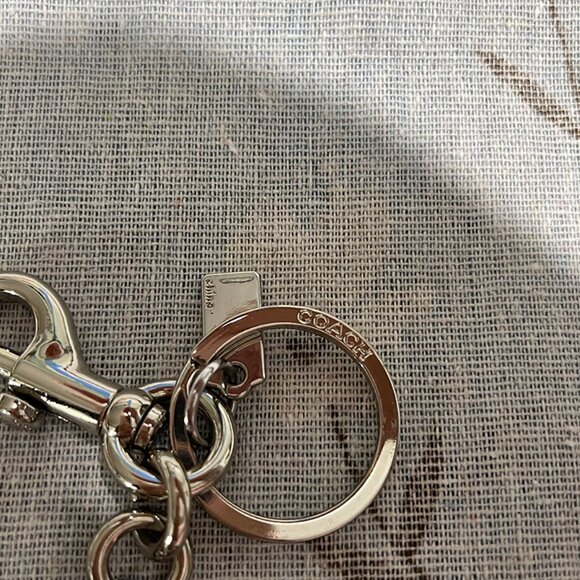Coach Silver Bow Keychain - Picture 3 of 7